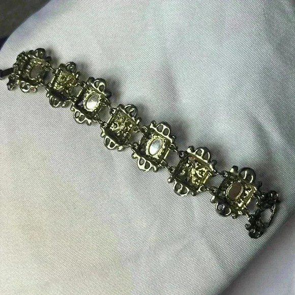 Vintage statement bracelet rare multi color bracelet - Picture 4 of 6